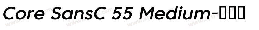 Core SansC 55 Medium字体转换